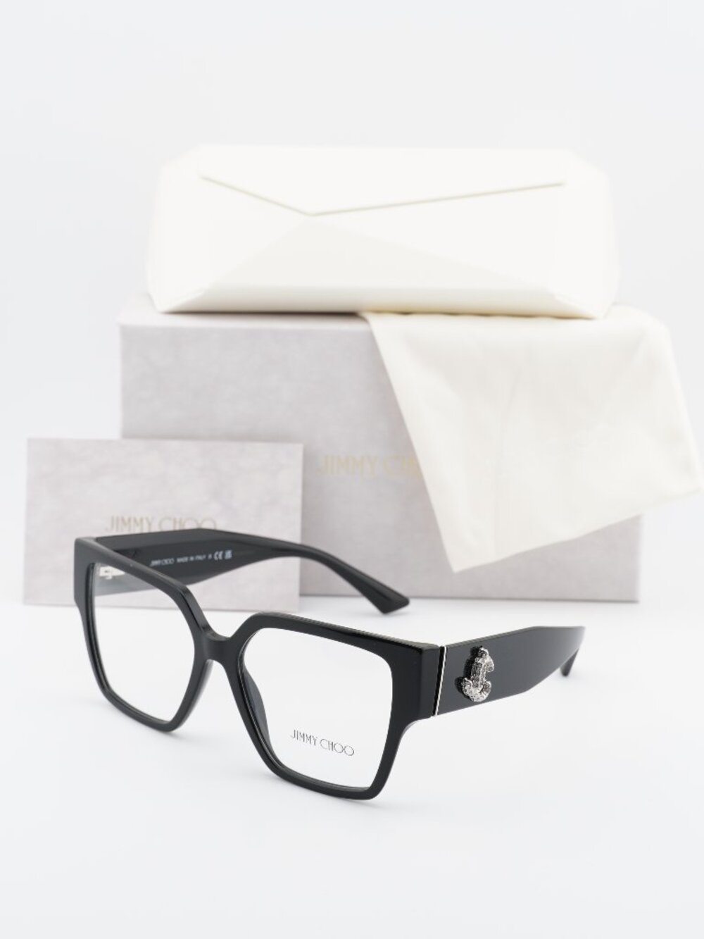 Jimmy Choo JC3032B 5000 Square Eyeglasses - Black 55mm